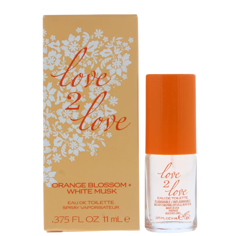 Love 2 Love, Orange Blossom + White Musk, Apă de toaletă, Pentru femei, 11 ml