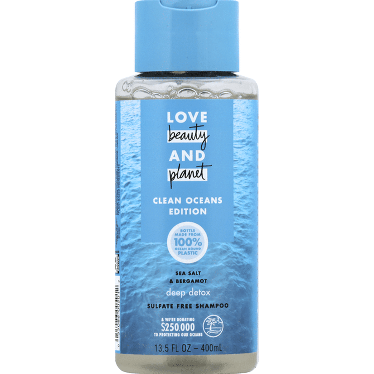Love Beauty And Planet, Sea Salt and Bergamot, Hair Shampoo, 400 ml