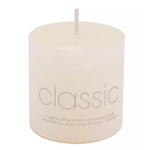 Lumanare Decorativa, Flippy, din Parafina, Cilindrica, Fara Fum si Fara Parfum, 5 x 5 cm, 90 g, Ardere 12h, Ivory Alb