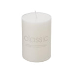Lumanare Decorativa, Flippy, din Parafina, Cilindrica, Fara Fum si Fara Parfum, 7 x 10 cm, 300 g, Ardere 48h, Ivory Alb