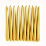 Lumanare Decorativa, Flippy, pentru Masa, 25 cm, din Parafina, fara Fum, Ardere 7.5h, Auriu