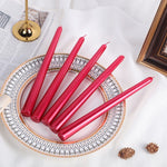 Lumanare Decorativa, Flippy, pentru Masa, 25 cm, din Parafina, fara Fum, Ardere 7.5h, Rosu