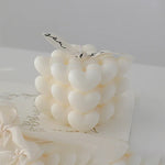 Lumanare Parfumata Decorativa, Flippy, Model Abstract Cub din Inimioare, Lumanare pentru Diferite Ocazii, 6 x 5.5 cm,