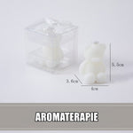 Lumanare Parfumata, Flippy, Model Ursulet, Alba, Aromaterapie, 5.5x3.6x4 cm
