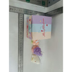 Lumanari Parfumate de Craciun, Flippy, Gift Box Set cu 3 Lumanari Aromaterapie, 11 x 11 x 7.5 cm, Mov Roz