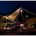 Lumină de camping LED încărcare USB, Flippy, șir colorat, pentru aer liber, cort, Distanta 10 metri, 1800mAH, 10.5x4.3