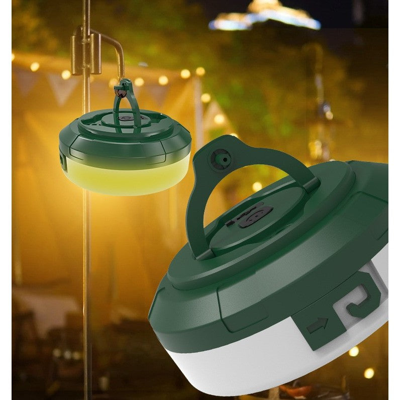 Lumină de camping LED încărcare USB, Flippy, șir colorat, pentru aer liber, cort, Distanta 10 metri, 1800mAH, 10.5x4.3