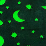 Patura Fosforescenta, Flippy, Moale, Pufoasa, Lumineaza in Intuneric, 1.5x2 m, Model Cer Instelat, Gri