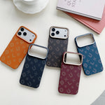 Carcasa Magnetica, Flippy, Compatibila Apple iPhone 17 Pro, din Fibra de Carbon, Litere Fosforescente, Portocaliu