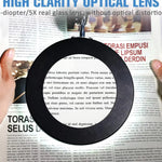 Lupa 100mm 5X cu lumina LED montata pe brat pantografic 22.5cm + 22.5cm