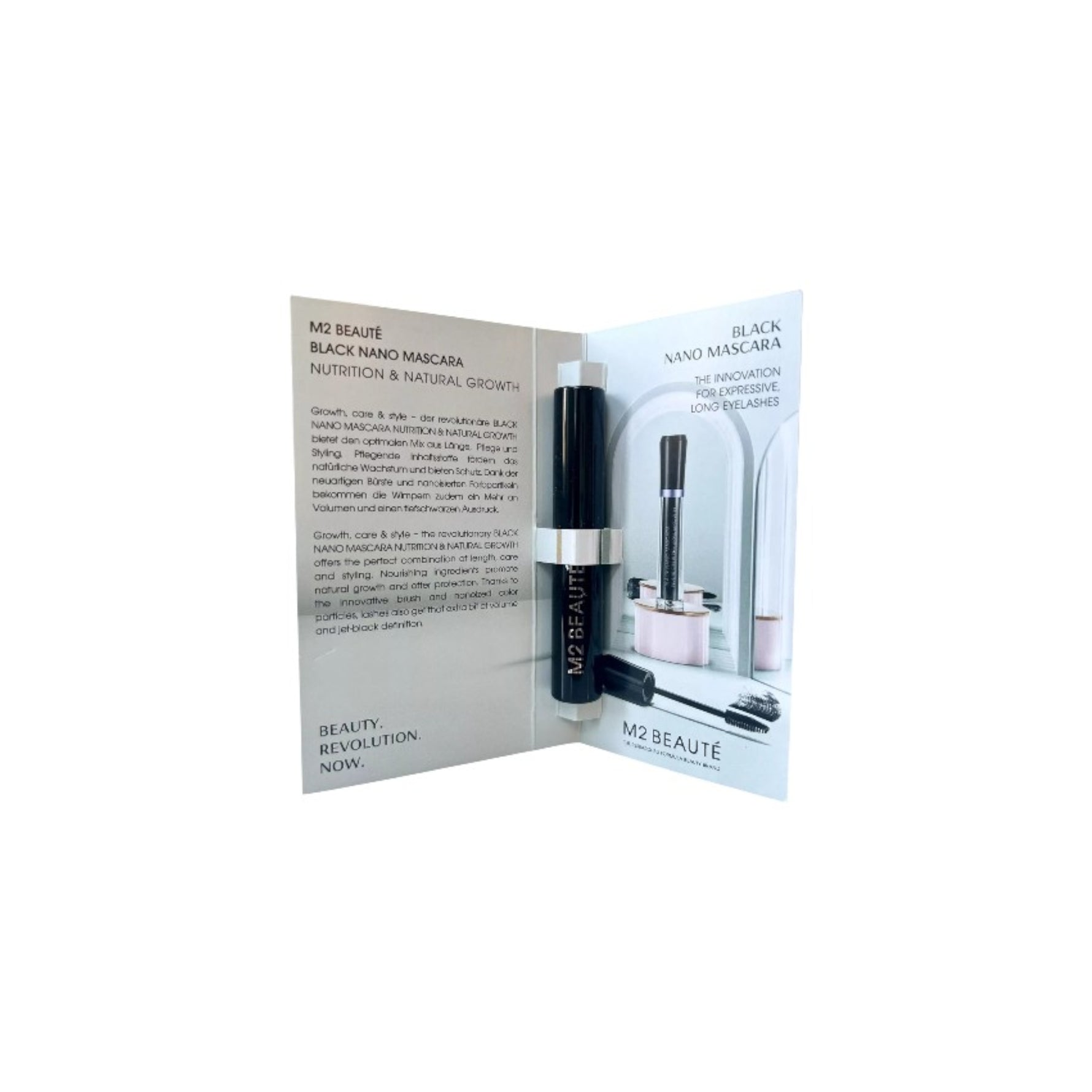 M2 Beaute, Nano Nutrition, Creștere, Mascara, Negru, 1.5 ml *Mostră - Olmarkt