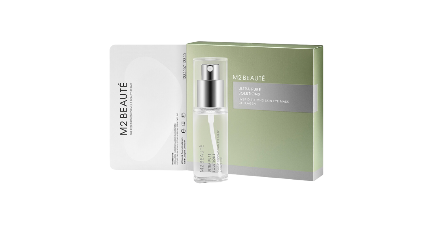 Set, M2 Beaute, Ultra Pure Solutions, Colagen, Hidratant, Mască de cremă pentru ochi, 7 buc - Olmarkt
