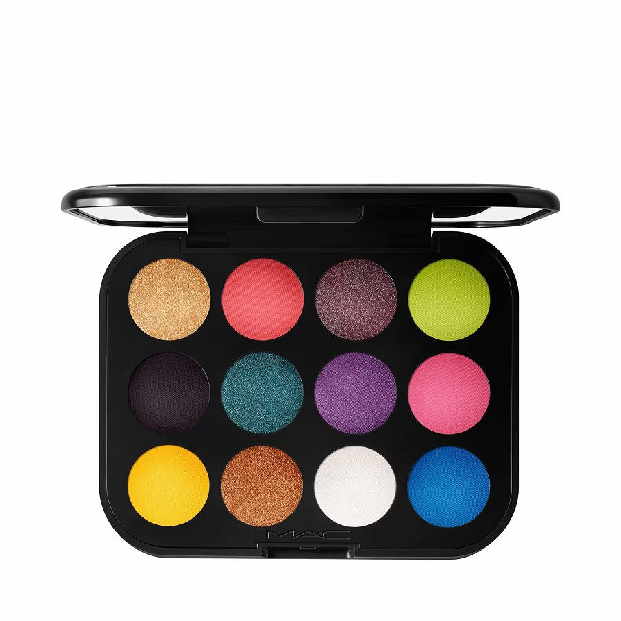 MAC, Connect In Colour, Paletă de farduri de ochi, Hi-Fi Colour, 12 nuanțe, 12.2 g