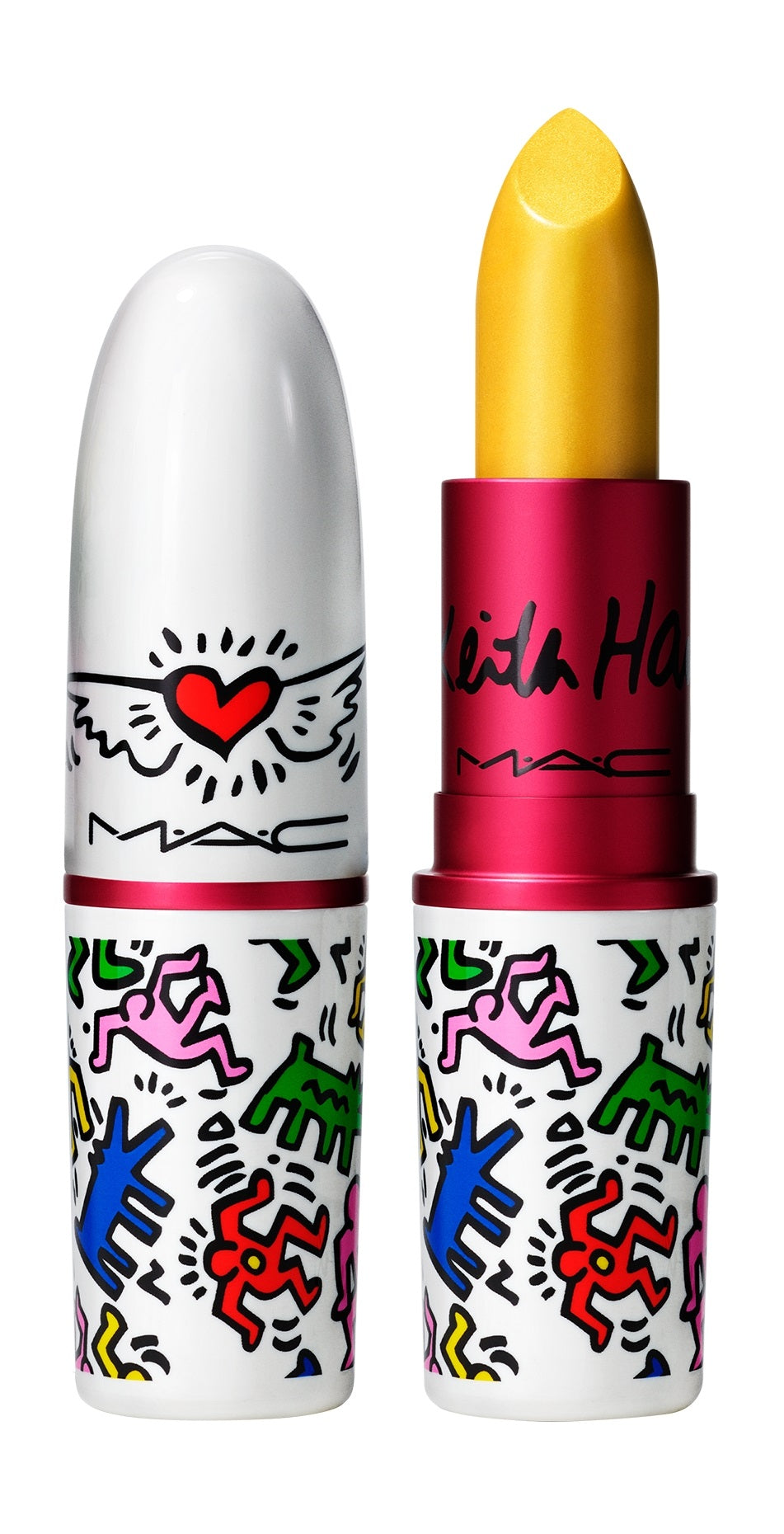 MAC, Viva Glam X Keith Haring, De lungă durată, Ruj cremos, Galben, 3 g - Olmarkt