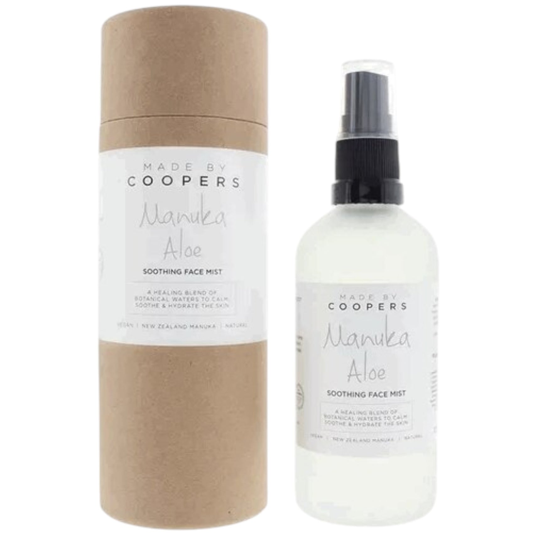 Made By Coopers, Manuka Aloe, Liniștitor și calmant, Spray de ceață, Pentru față, 100 ml