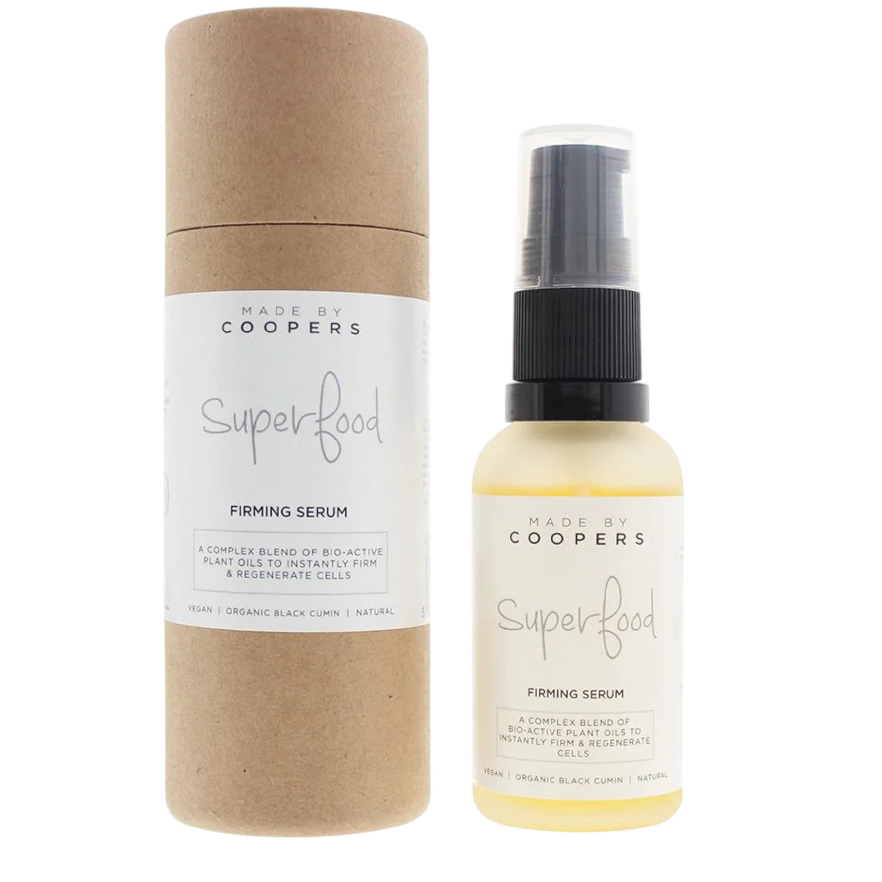 Made By Coopers, Superfood, Vegan, Întărire, Ser, Pentru față, 30 ml