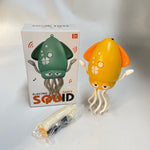 Caracatita Dansatoare, Flippy, +3 Ani, 3 Moduri, din ABS, Incarcare USB, cu Undita Inclusa, 12.6 x 7.6 x 20.7 cm, Galben