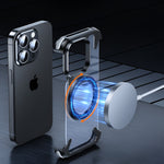 Husa de Protectie Compatibil cu iPhone 15 Pro, Flippy, Incarcare Wireless, Tehnologie Magsafe, Inel Magnetic Rotativ