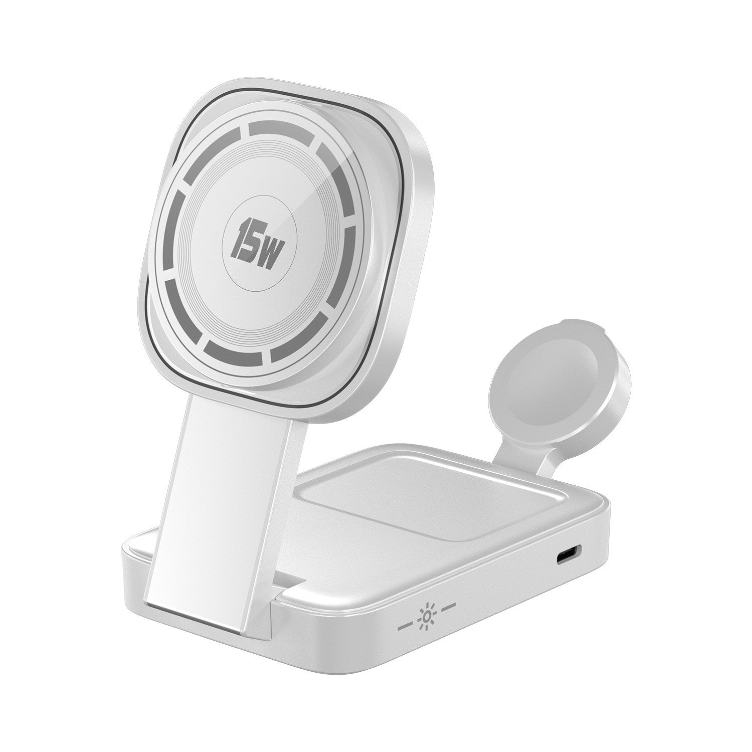 Statie de Incarcare MagSafe 3 in 1, Flippy, Magnetica Wireles Charger, Compatibil cu Apple iPhone, iWatch, AirPods, New