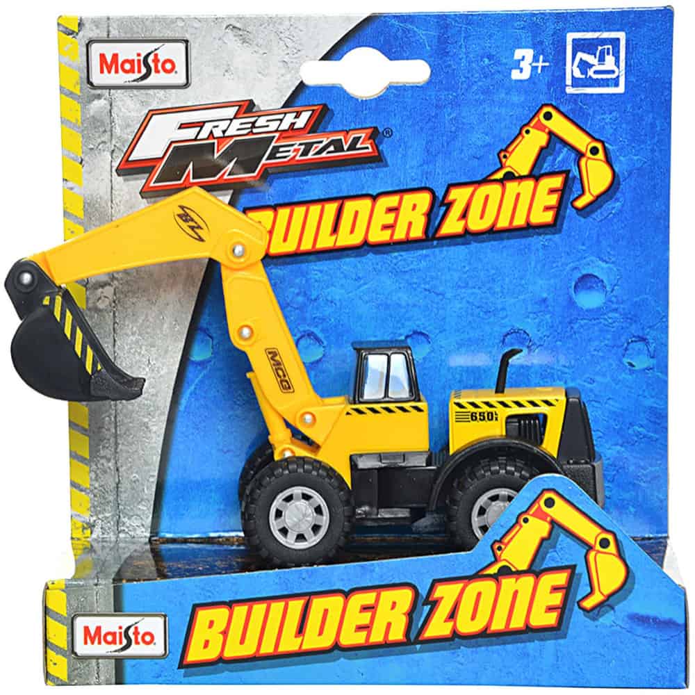 Maisto, Fresh Metal, Zona de construcții, Excavator, Portocaliu, 1:24, 3+ luni - Olmarkt