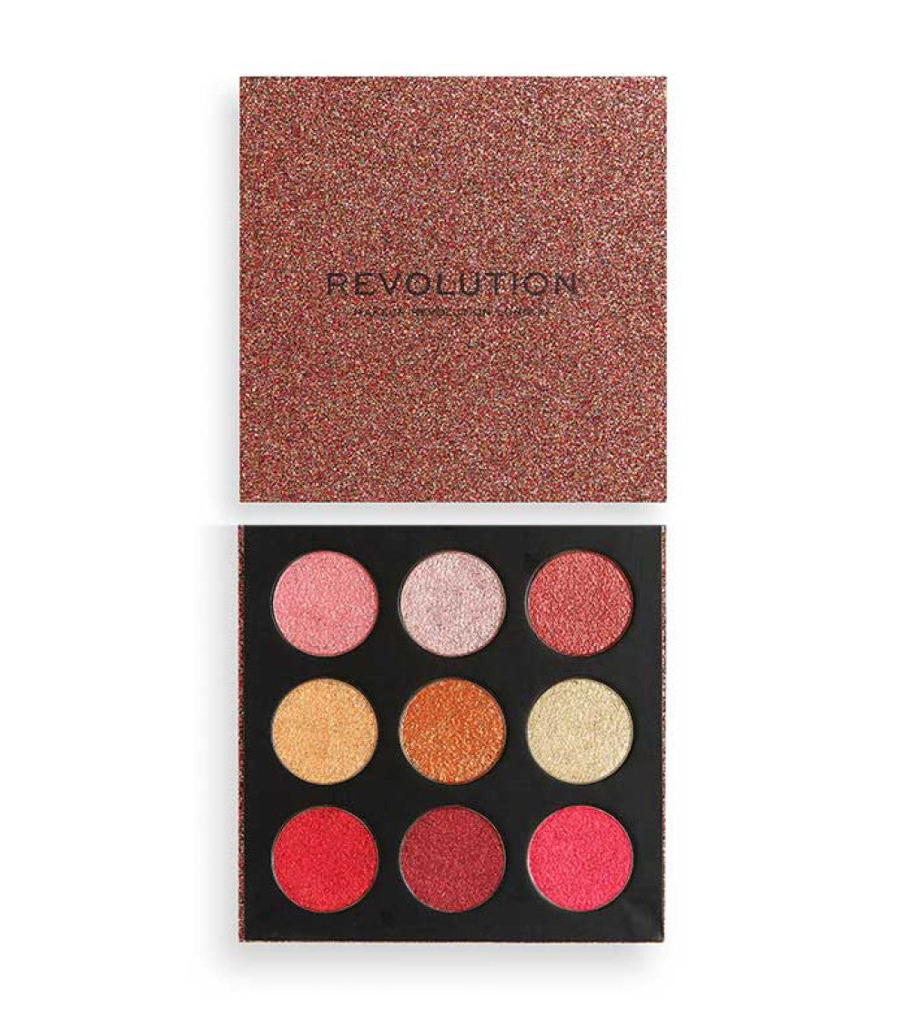 Makeup Revolution, Euphoric Foil Palette, Paletă de farduri de ochi, Casa Distracției, 25 g - Olmarkt