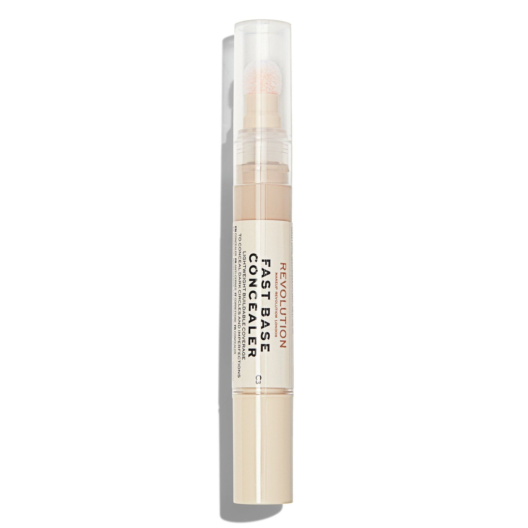 Makeup Revolution, Fast Base Concelear, Creion corector pentru cearcăne, C 3, 4.5 ml - Olmarkt