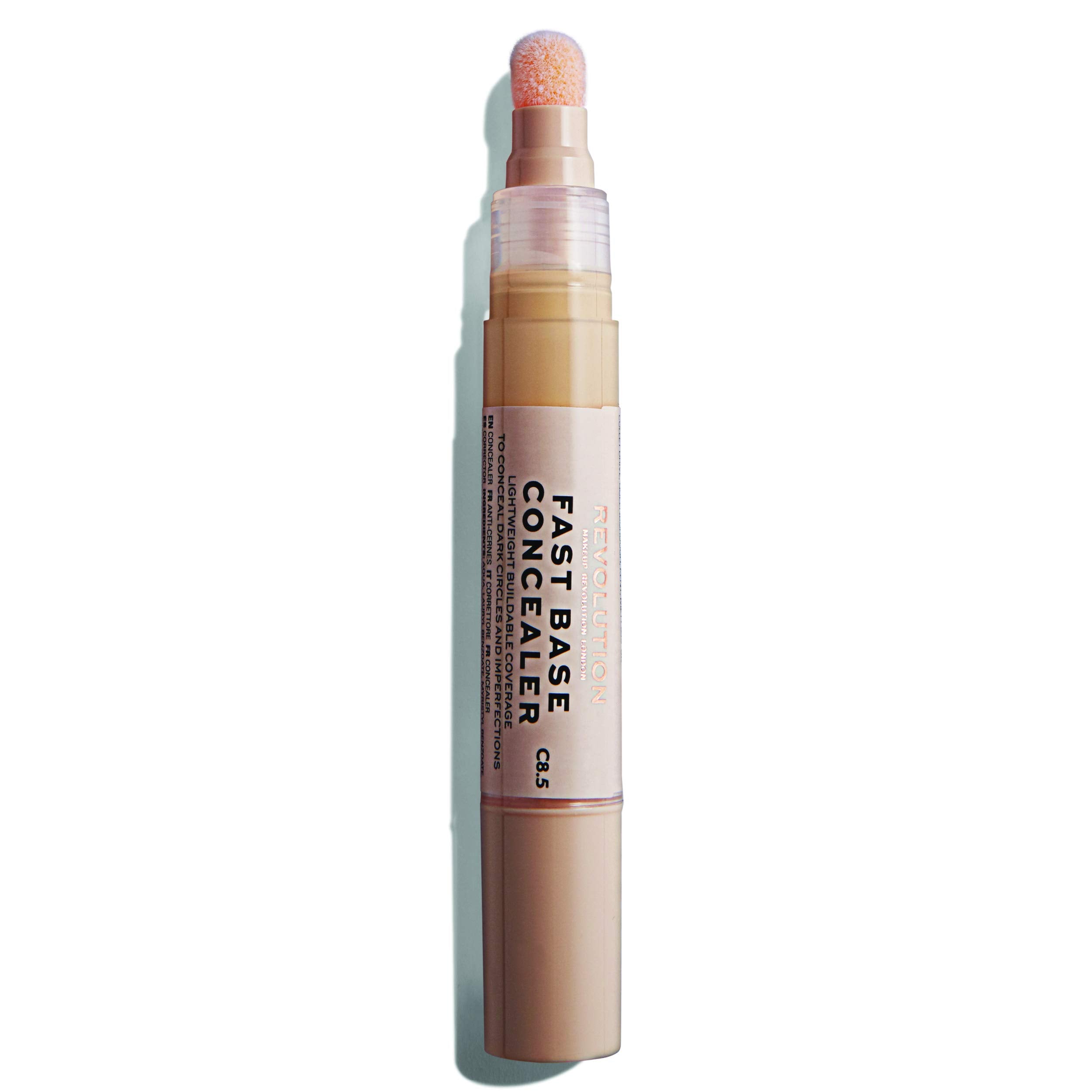 Makeup Revolution, Fast Base Concelear, Creion corector pentru cearcăne, C 8.5, 4.5 ml - Olmarkt