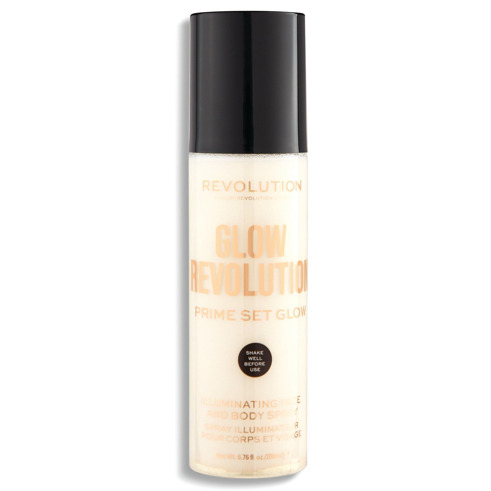 Makeup Revolution, Glow Revolution, Vegan, Iluminând, Spray, Pentru față și corp, 200 ml - Olmarkt