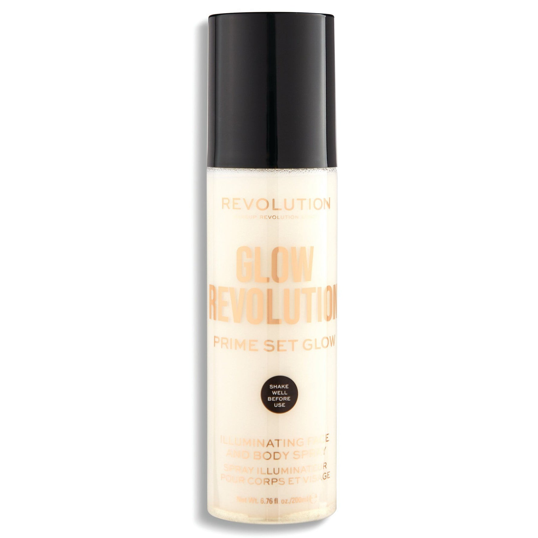 Makeup Revolution, Glow Revolution, Vegan, Iluminând, Spray, Pentru față și corp, 200 ml - Olmarkt