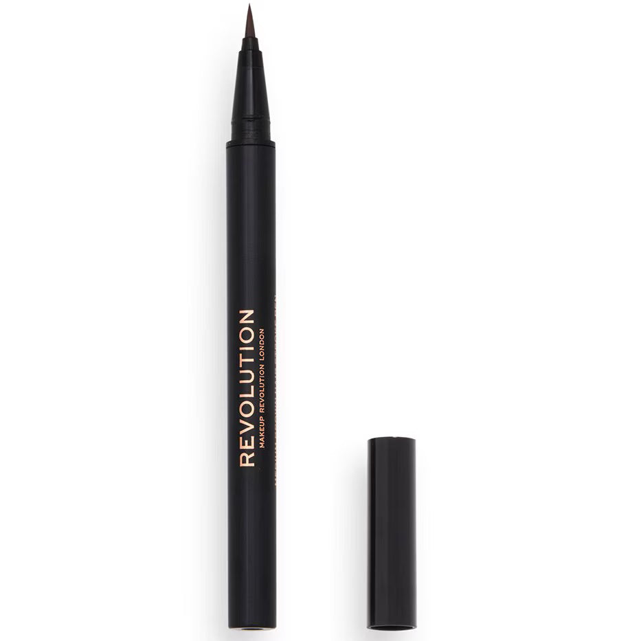 Makeup Revolution, Hair Stroke, Creion cremă pentru sprâncene, Maro mediu, 0.5 g