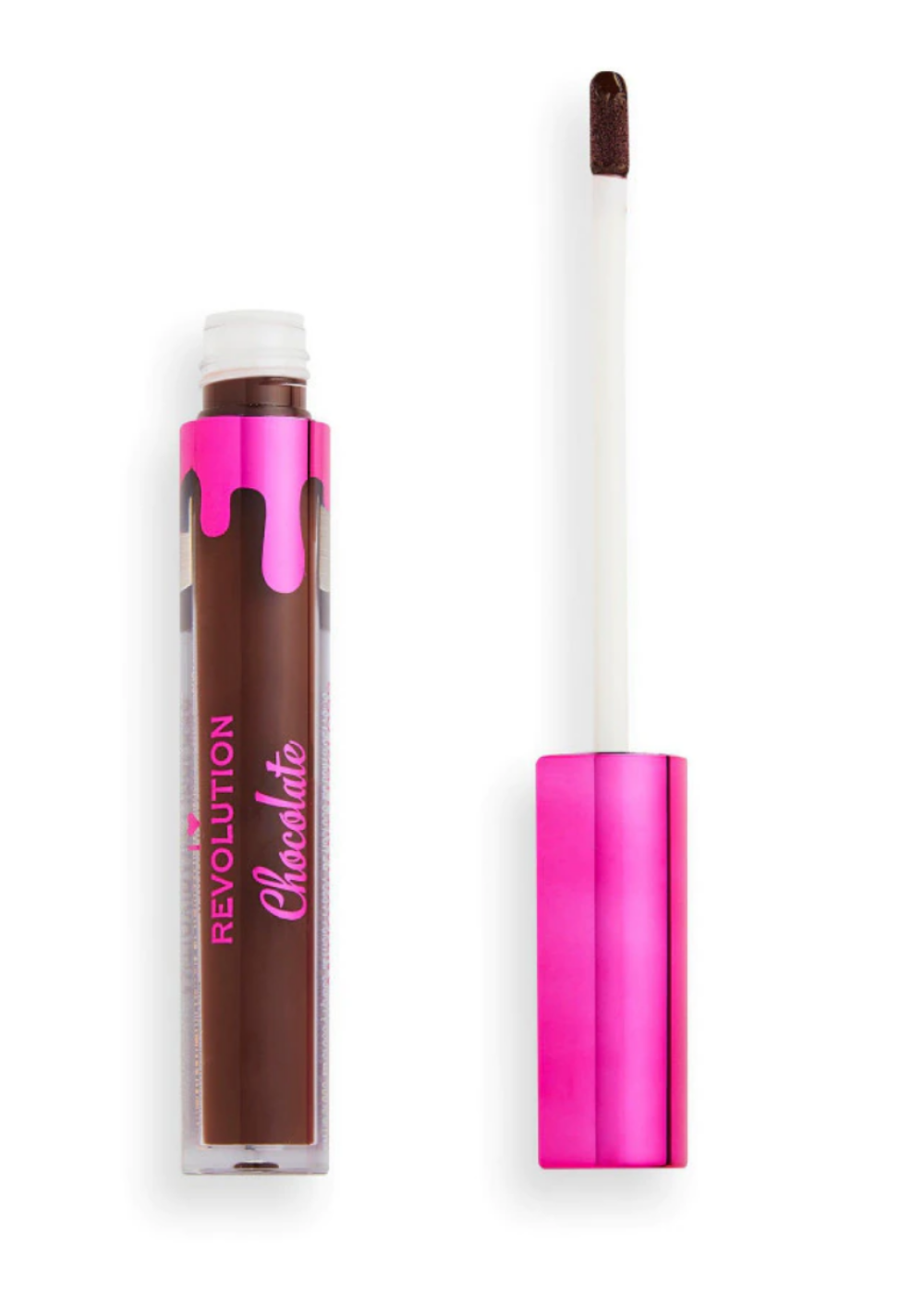 Makeup Revolution, I Heart Revolution Chocolate, Luciu de buze, Mocha, 3.20 ml - Olmarkt