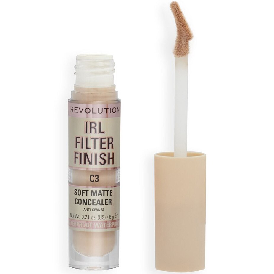 Makeup Revolution, IRL Filter Finish, Acoperiți petele întunecate, Baton corector, C3, 6 g