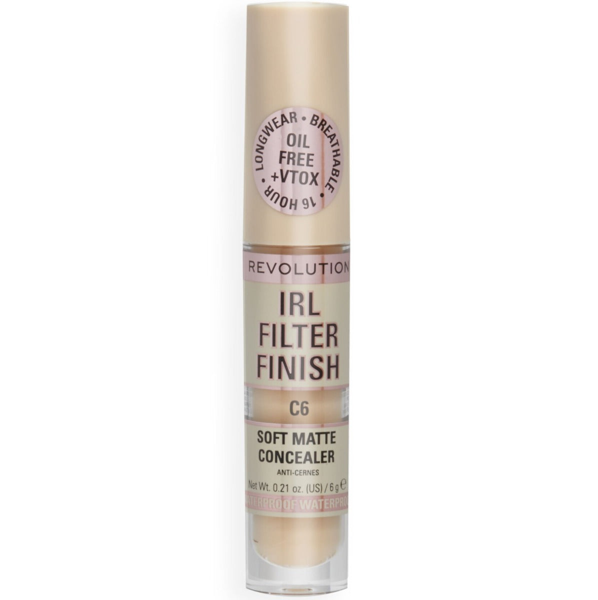 Makeup Revolution, IRL Filter Finish, Acoperiți petele întunecate, Corector cremă, C6, 6 g