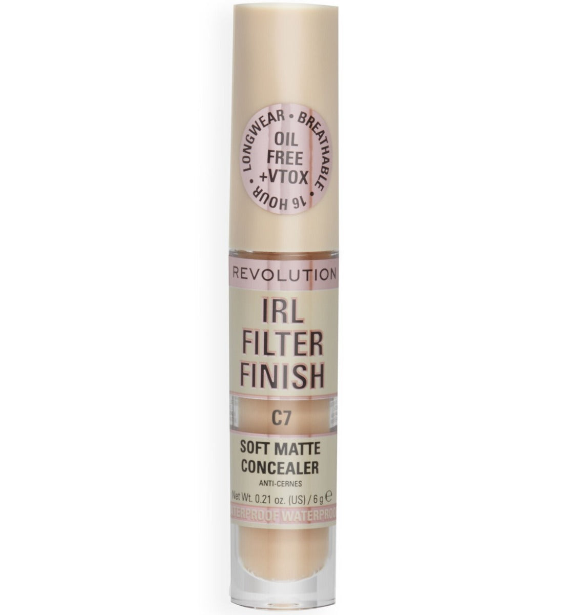 Makeup Revolution, IRL Filter Finish, Acoperiți petele întunecate, Corector cremă, C7, 6 g