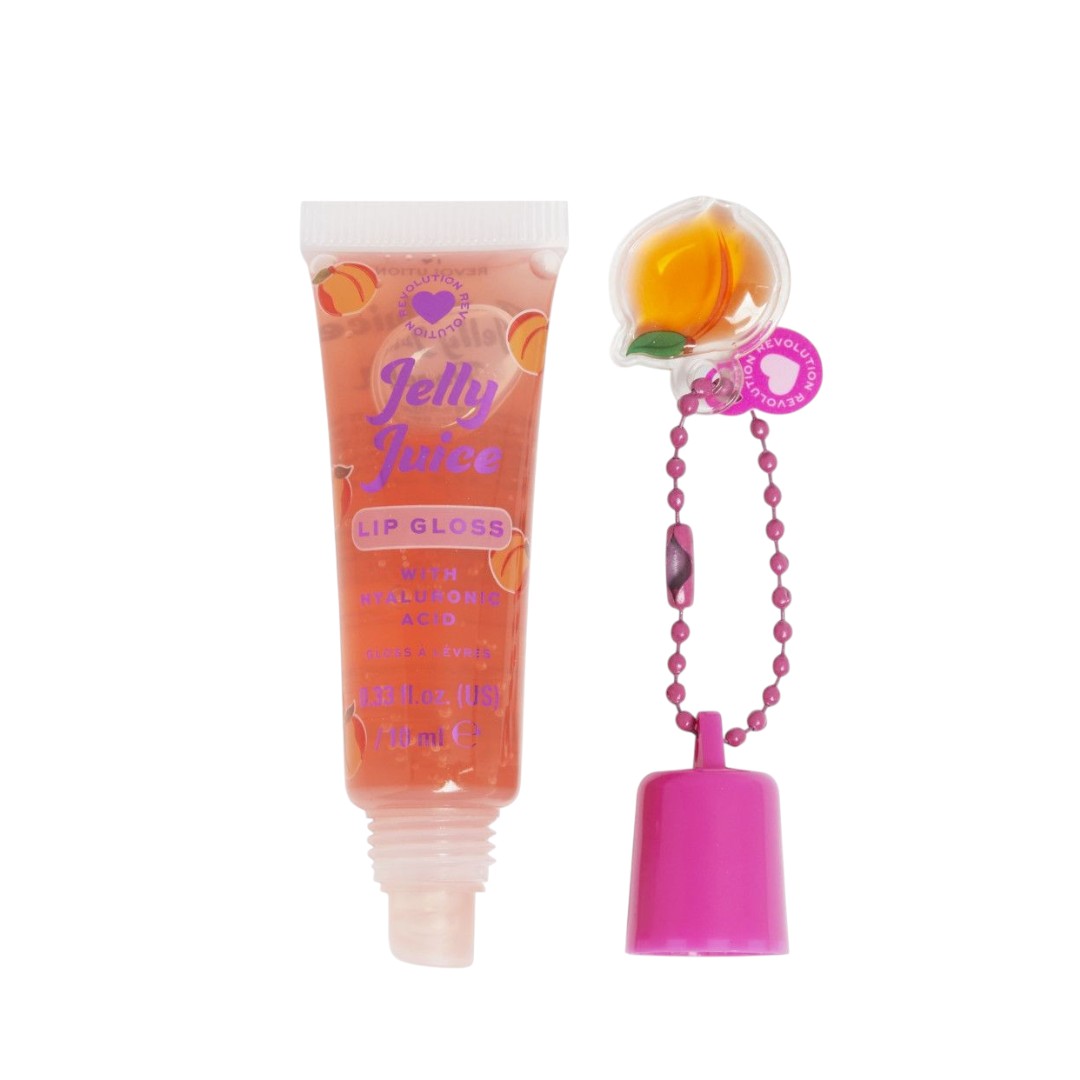 I Heart Revolution, Jelly Juice, Umplere, Luciu de buze, Piersică, 10 ml