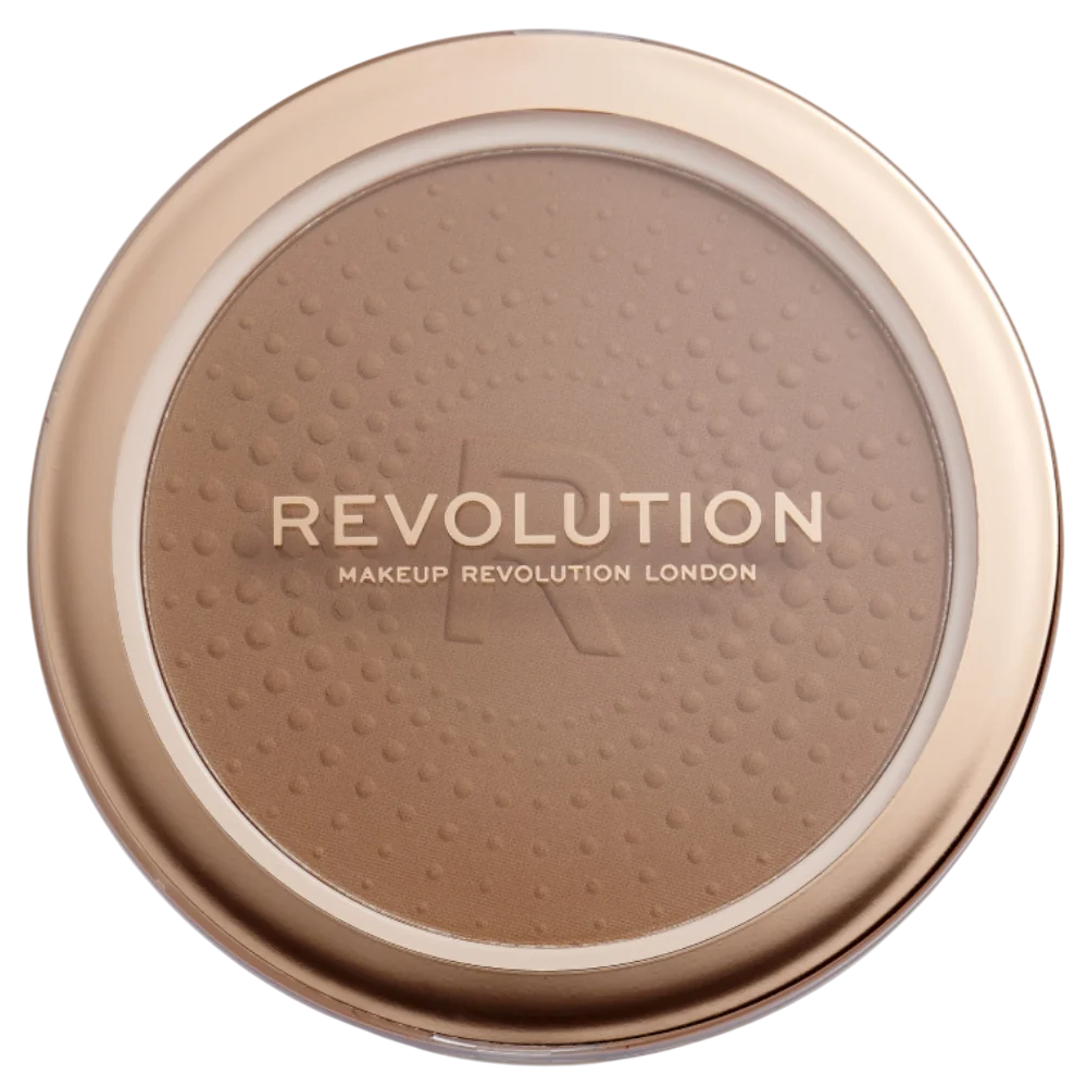 Makeup Revolution, Mega Bronzer, Pudră compactă bronzantă, 02, Cald, 15 g