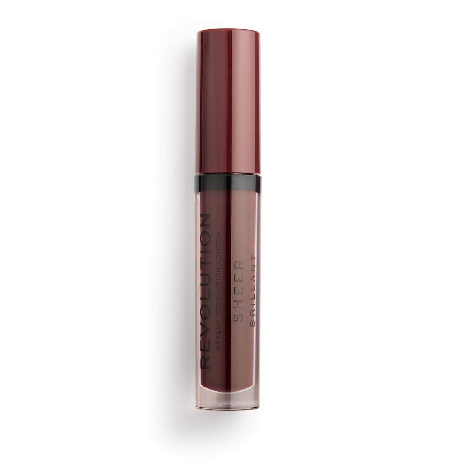 Makeup Revolution, Sheer Brillant, Vegan, Luciu de buze, 148, Prună, 3.5 ml - Olmarkt