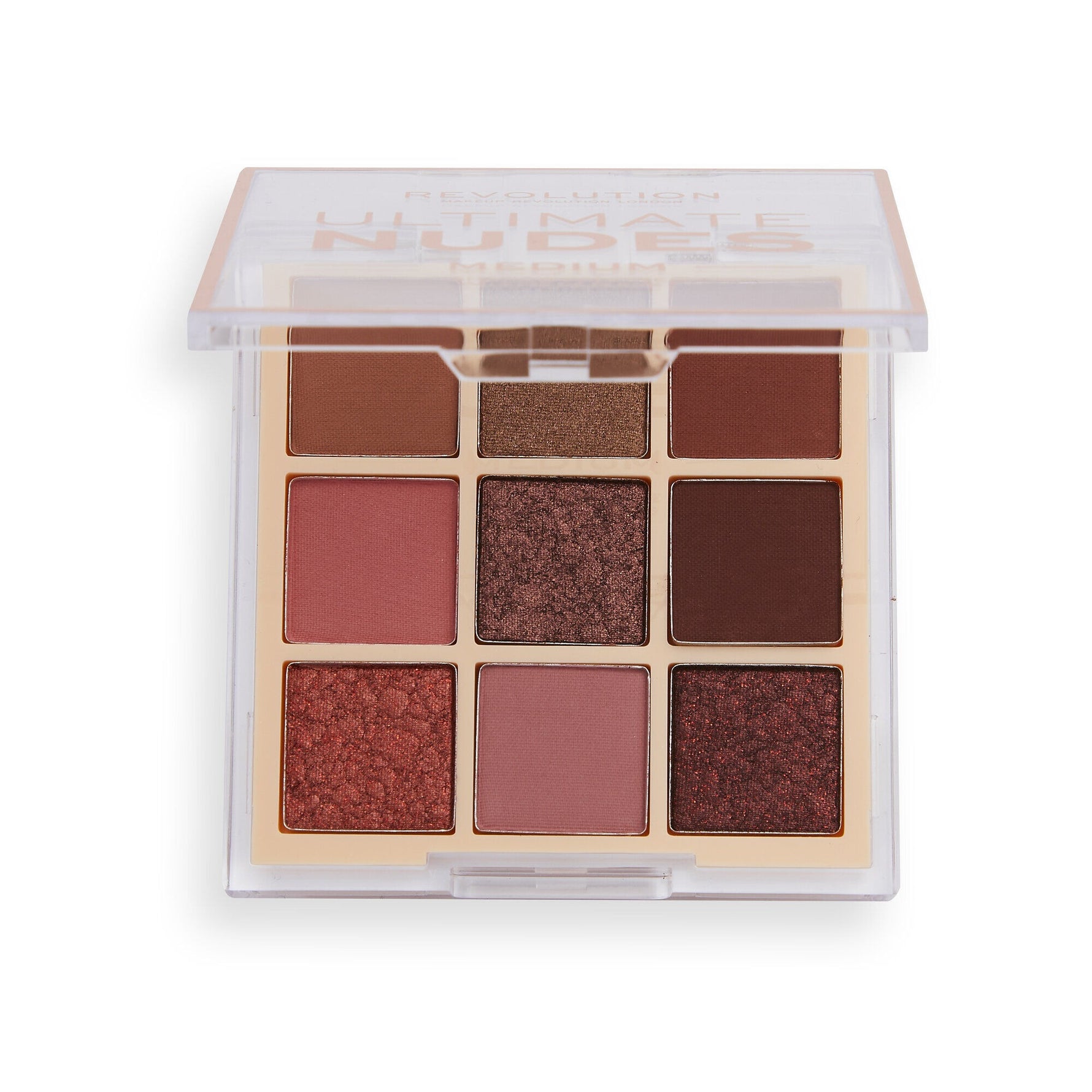 Makeup Revolution, Ultimate Nudes, Paletă de farduri de ochi, Mediu, 8.1 g - Olmarkt
