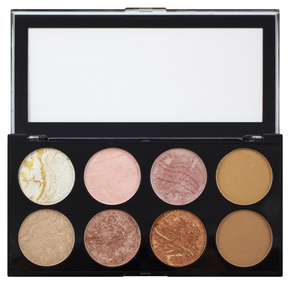 Makeup Revolution, Ultra Blush, Paletă de fard de obraz, Zahăr auriu, 12.8 g