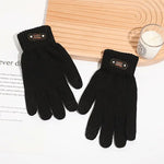 Manusi de Barbat, Flippy, Model Tricotat, Functie Touchscreen (ecran tactil), Material Acril, Manseta Elastica,