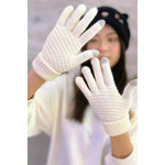 Manusi de Dama, Flippy, Functie Touchscreen (ecran tactil), Material Acril Tricotat, Manseta Elastica, Interior