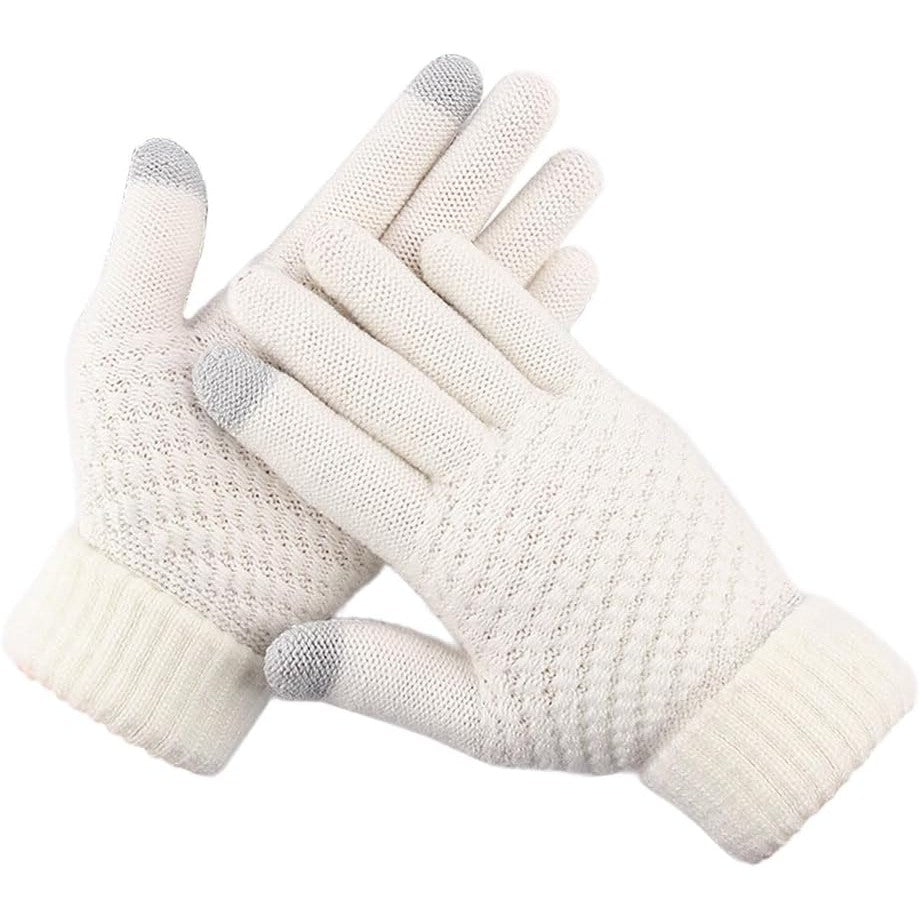 Manusi de Dama, Flippy, Functie Touchscreen (ecran tactil), Material Acril Tricotat, Manseta Elastica, Interior