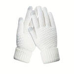 Manusi de Dama, Flippy, Functie Touchscreen (ecran tactil), Material Acril Tricotat, Manseta Elastica, Interior