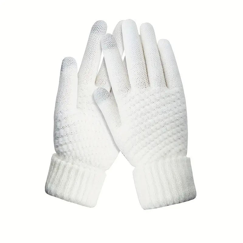 Manusi de Dama, Flippy, Functie Touchscreen (ecran tactil), Material Acril Tricotat, Manseta Elastica, Interior