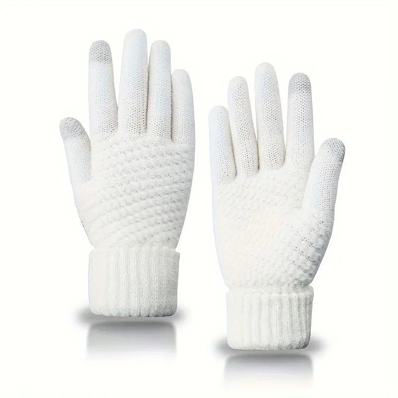 Manusi de Dama, Flippy, Functie Touchscreen (ecran tactil), Material Acril Tricotat, Manseta Elastica, Interior
