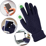 Manusi de Dama, Flippy, Functie Touchscreen (ecran tactil), Material Acril Tricotat, Manseta Elastica, Interior