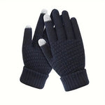 Manusi de Dama, Flippy, Functie Touchscreen (ecran tactil), Material Acril Tricotat, Manseta Elastica, Interior