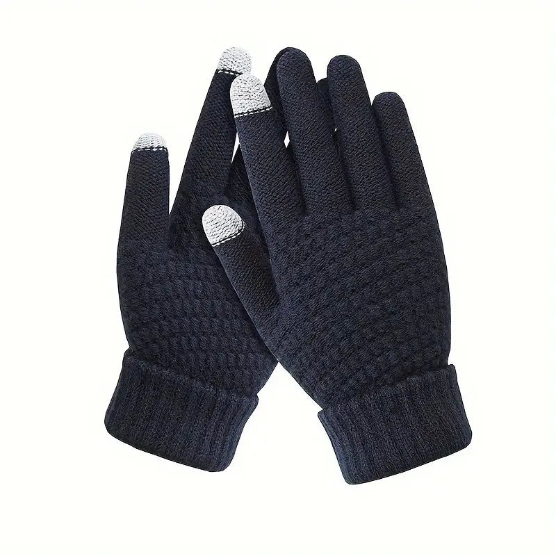 Manusi de Dama, Flippy, Functie Touchscreen (ecran tactil), Material Acril Tricotat, Manseta Elastica, Interior