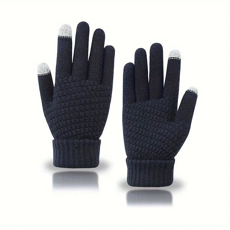 Manusi de Dama, Flippy, Functie Touchscreen (ecran tactil), Material Acril Tricotat, Manseta Elastica, Interior