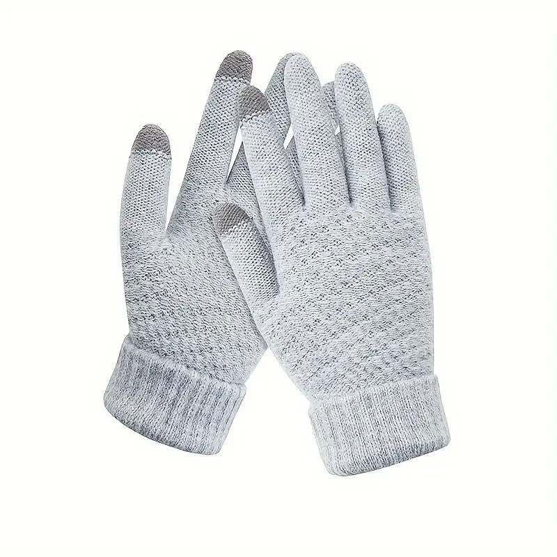 Manusi de Dama, Flippy, Functie Touchscreen (ecran tactil), Material Acril Tricotat, Manseta Elastica, Interior